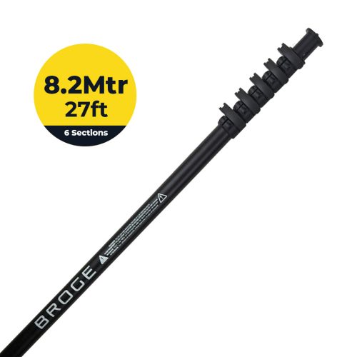 8.22mtr broge v3 6 section telescopic pole HV3-06-08000-CF