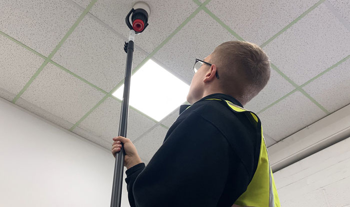 smoke detector testing poles from composite poles